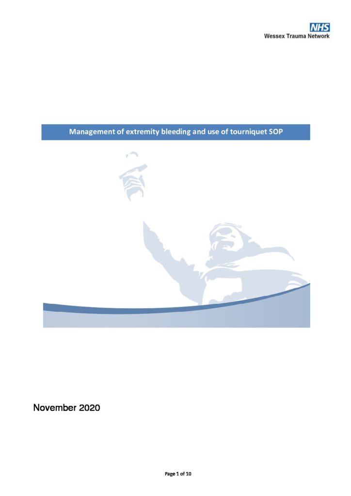 thumbnail of Extremity Bleeding and Tourniquet SOP v3 – WTN