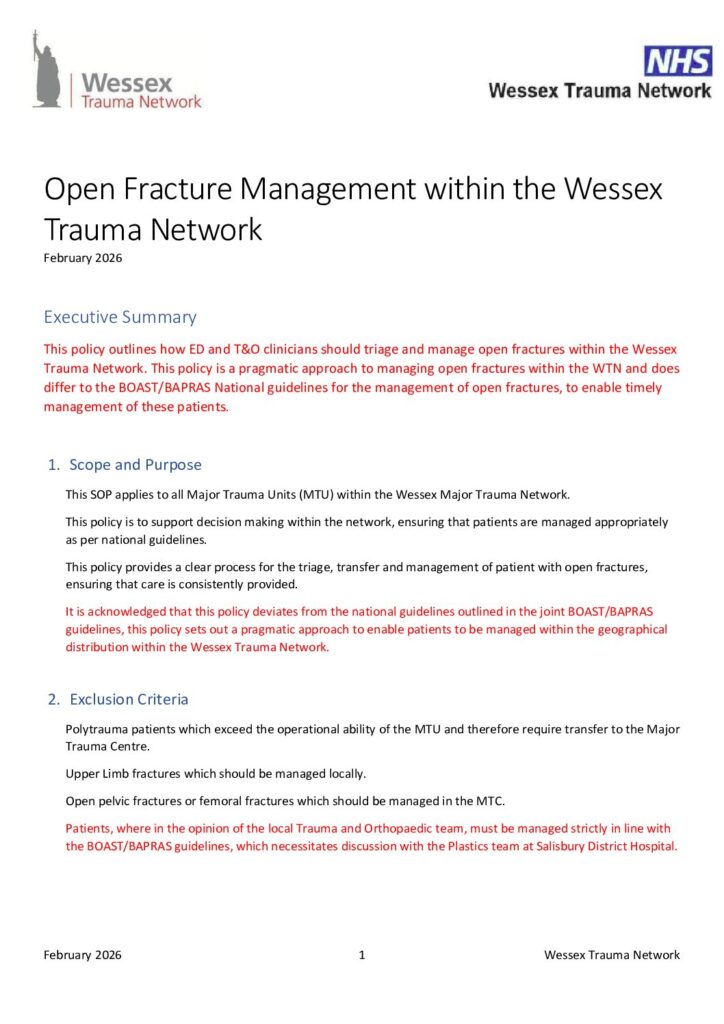 thumbnail of WTN Open Fracture Management SOP final V2 – Feb 26